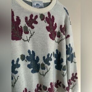 Vintage Floral Patterned Sweater